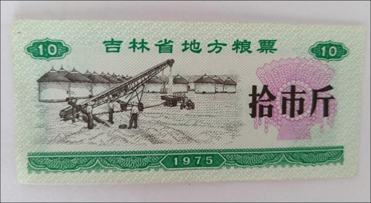 拾市斤地方粮票，十七张