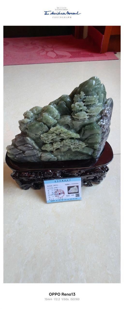 玉雕山水山子摆件