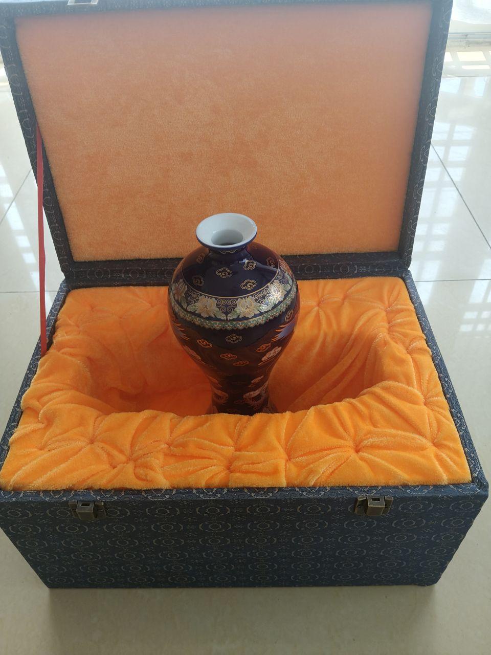 景泰蓝掐丝珐琅凤纹花瓶