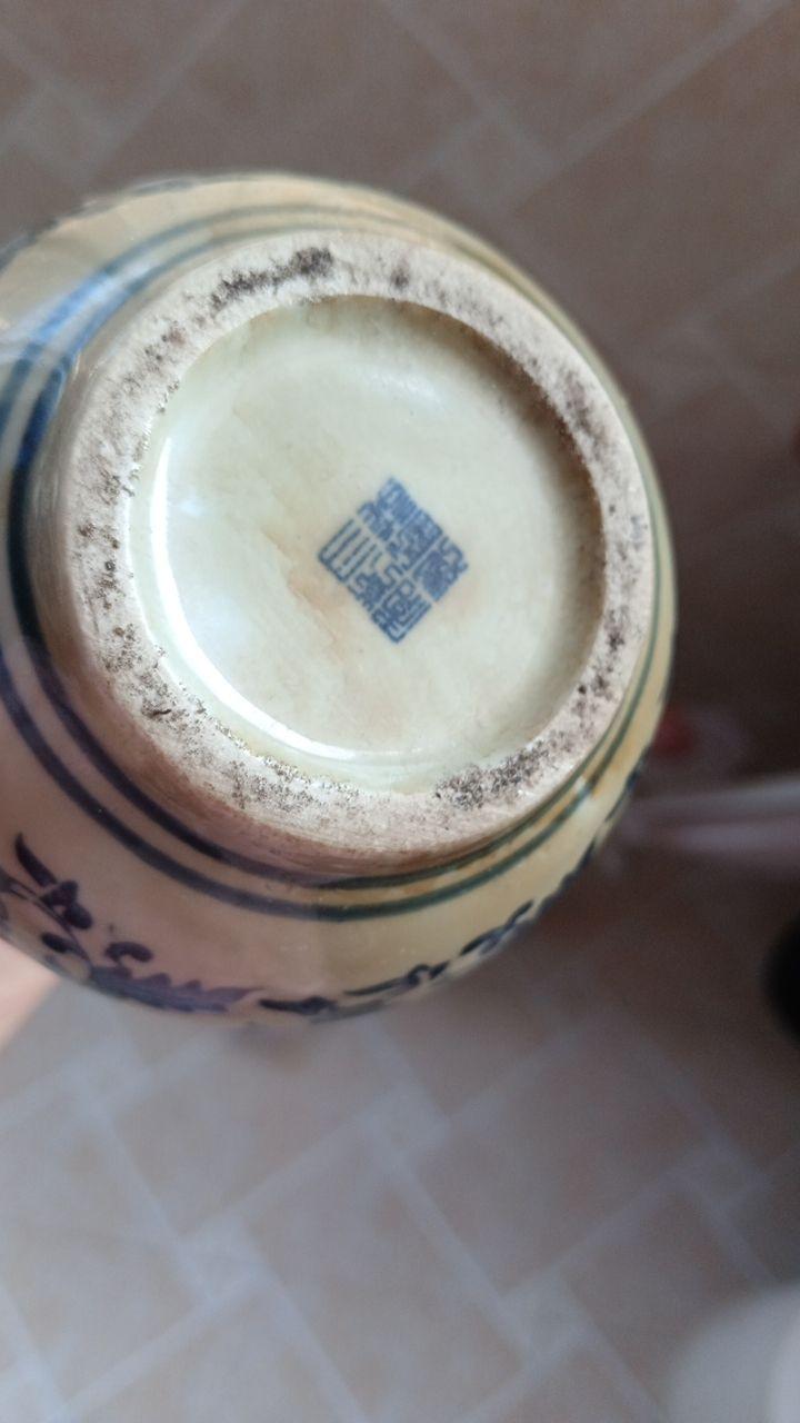 哥釉赏瓶一对