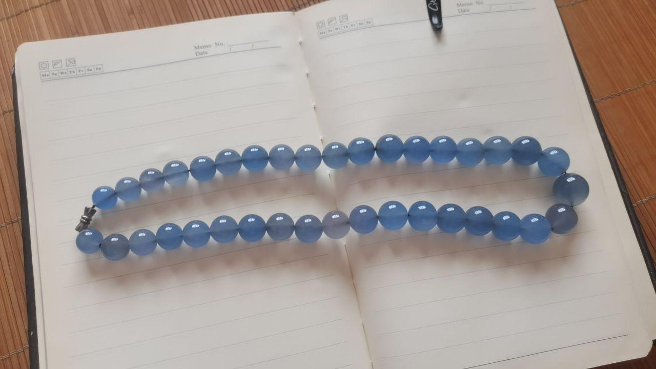 海蓝宝手串