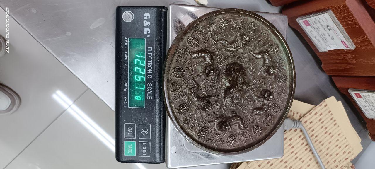 唐代海兽葡萄镜